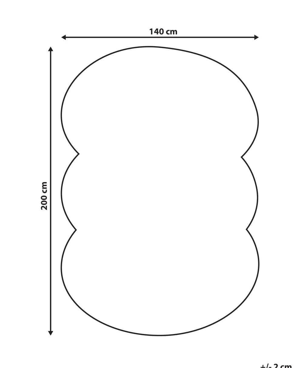 Tapete Oval De La Branco E Cinzento Grafite 140 X 200 Cm Zabol