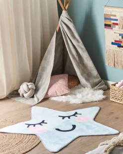 Tapete Para Criancas Azul 120 X 120 Cm Sirius