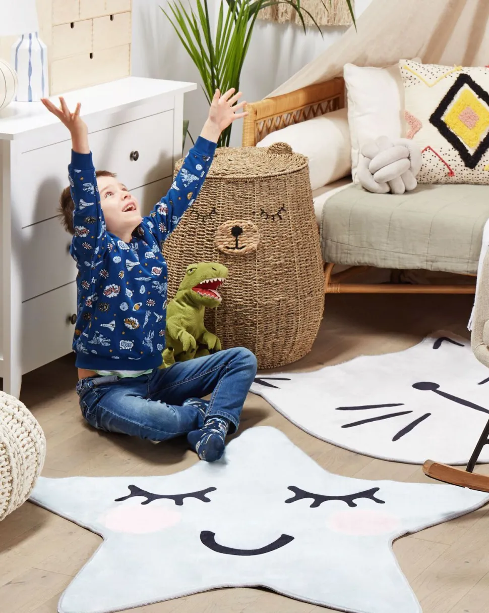 Tapete Para Criancas Azul 120 X 120 Cm Sirius