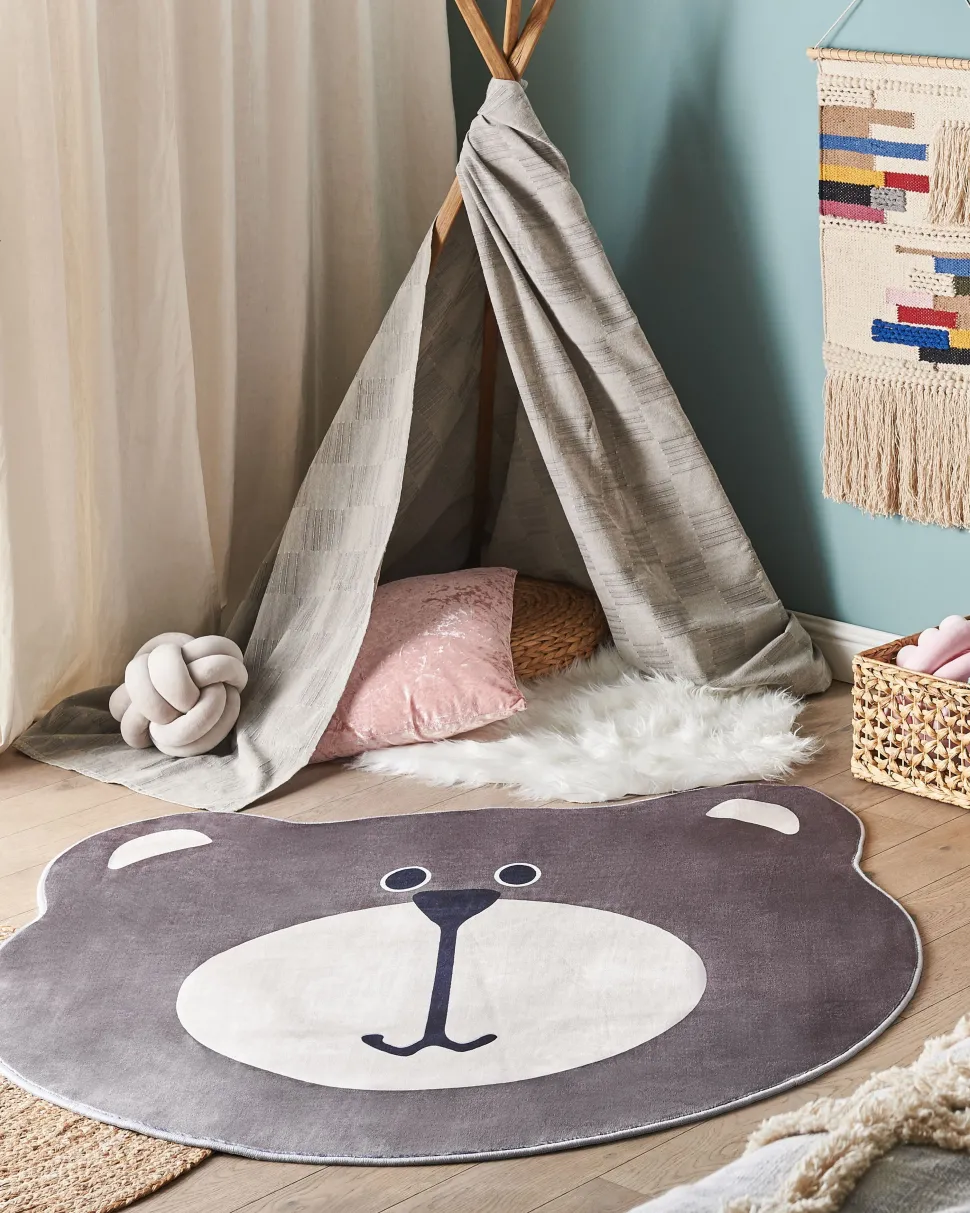 Tapete Para Criancas Castanho 120 Cm Colargol