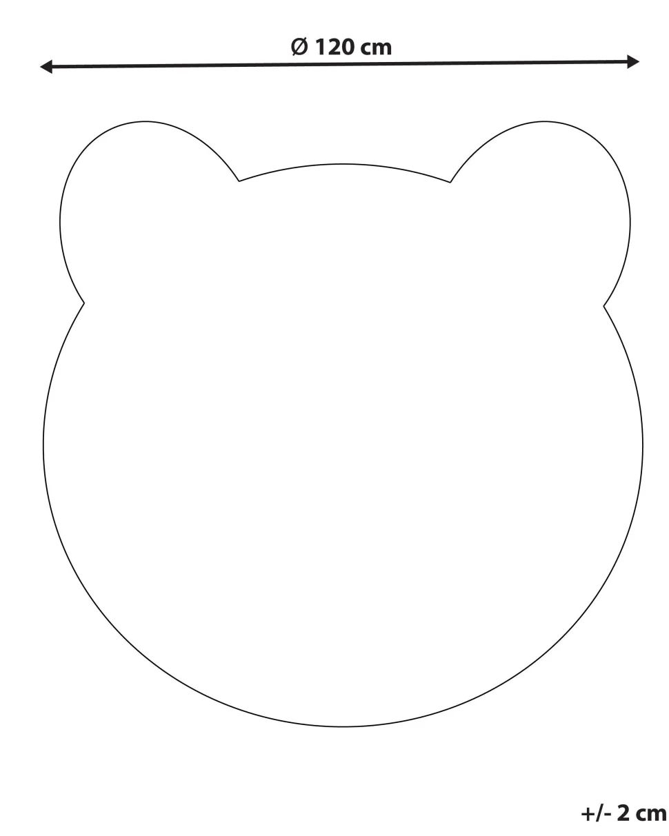 Tapete Para Criancas Castanho 120 Cm Colargol