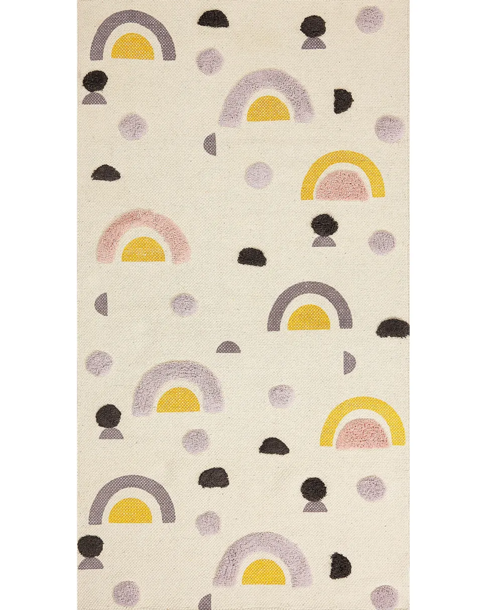 Tapete Para Criancas Em Algodao Multicolor 80 X 150 Cm Curup