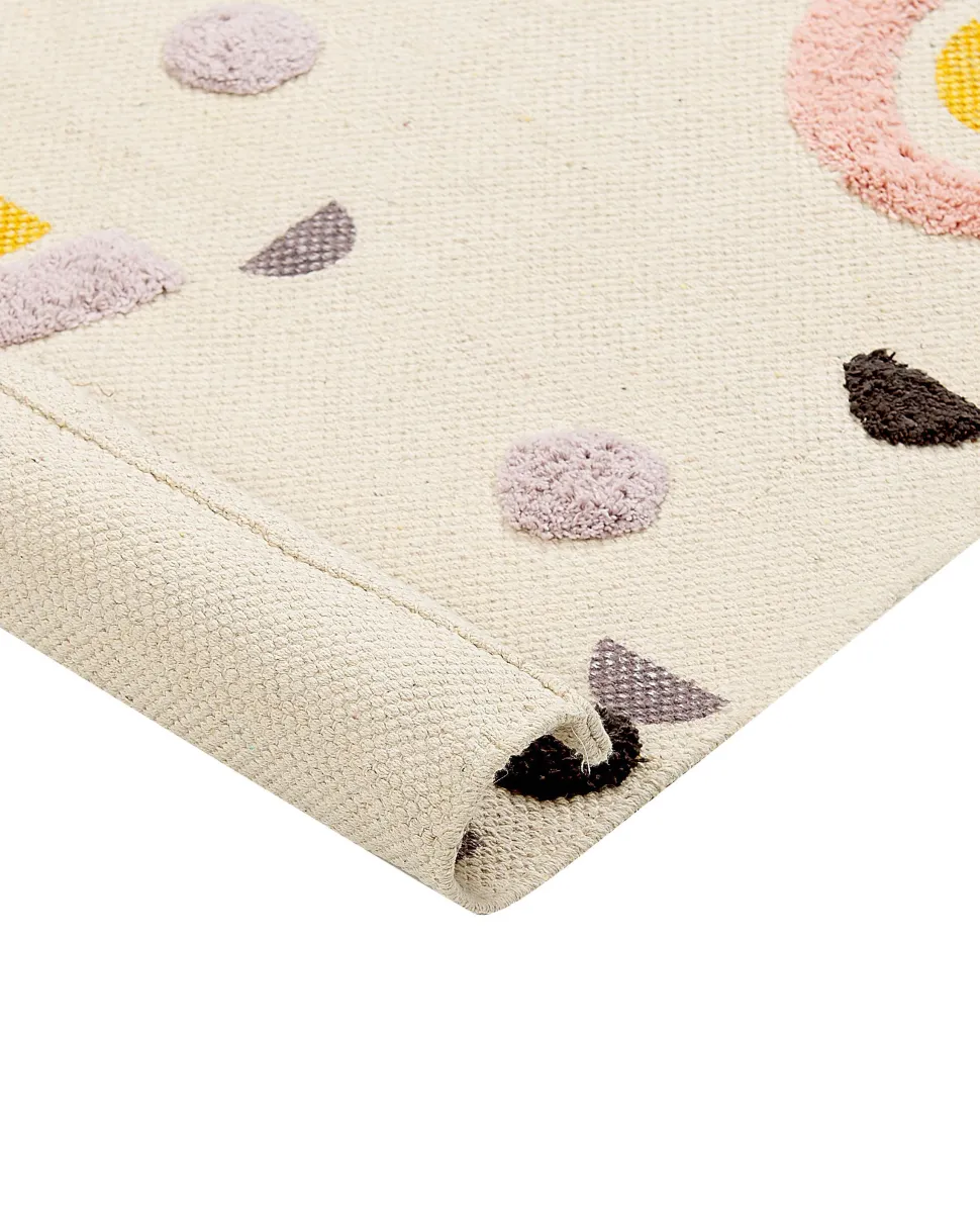 Tapete Para Criancas Em Algodao Multicolor 80 X 150 Cm Curup