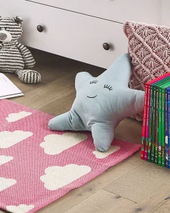 Tapete Para Criancas Em Algodao Rosa E Branco 60 X 90 Cm Gwalijar