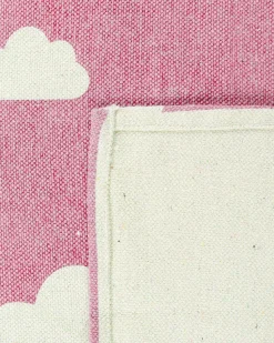 Tapete Para Criancas Em Algodao Rosa E Branco 60 X 90 Cm Gwalijar