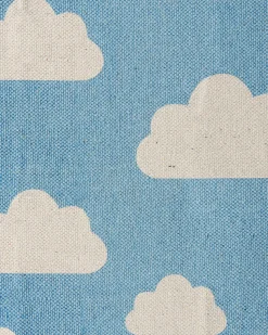 Tapete Para Criancas Em Algodao Azul E Branco 60 X 90 Cm Gwalijar