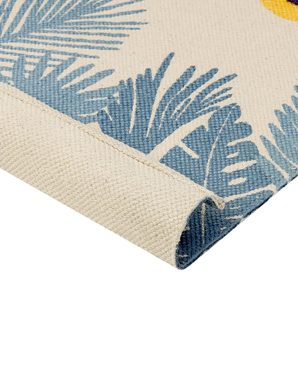 Tapete Para Criancas Em Algodao Multicolor Com Impressao De Leopardo 80 X 150 Cm Luas