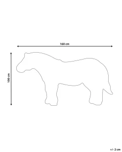 Tapete Para Criancas Em La Preta E Branca Impressao De Zebra 100 X 160 Cm Khumba