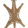 Tapete Para Criancas Em La Castanha E Creme Impressao Girafa 100 X 160 Cm Melman