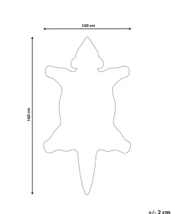 Tapete Para Criancas Em La Creme Impressao De Cervo 100 X 160 Cm Yona