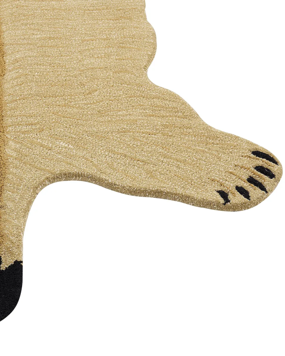 Tapete Para Criancas Em La Creme Impressao De Leoa 100 X 160 Cm Sarabi