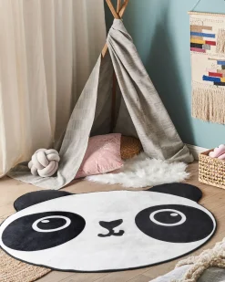 Tapete Para Criancas Preto E Branco 120 Cm Panda