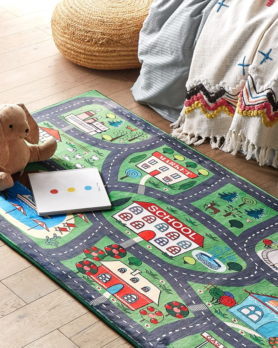 Tapete Para Criancas Verde 80 X 150 Cm Tutak