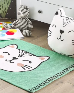 Tapete Para Criancas Verde 90 X 60 Cm Howrah