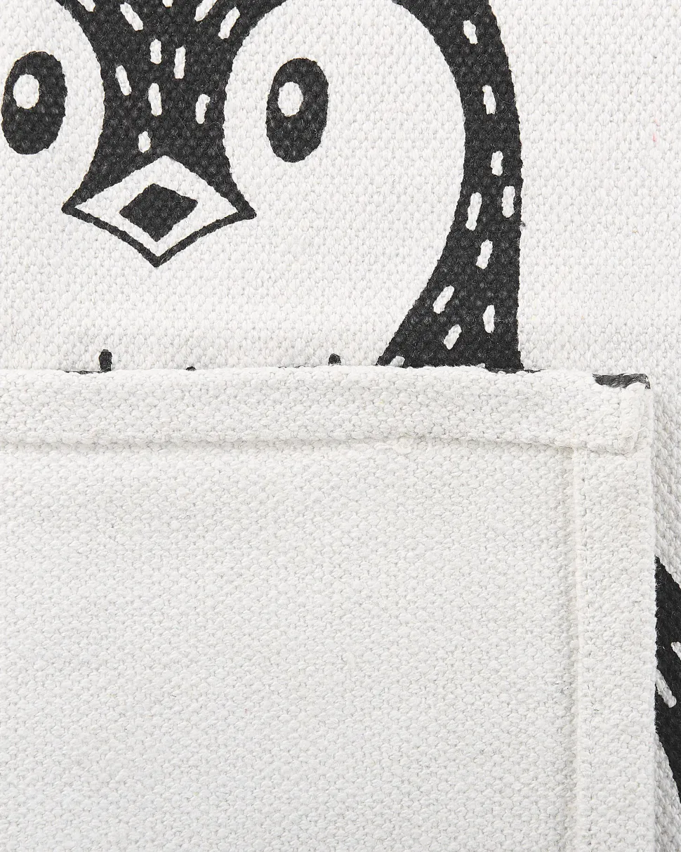 Tapete Preto E Branco 60 X 90 Cm Hajdarabad