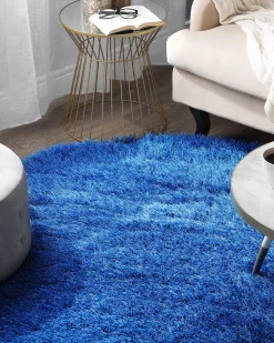Tapete Redondo Azul 140 Cm Cide