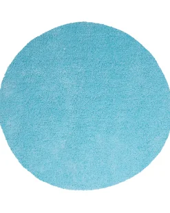 Tapete Redondo Azul Claro 140 Cm Demre