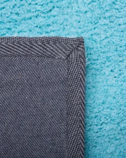 Tapete Redondo Azul Claro 140 Cm Demre