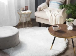 Tapete Redondo Branco 140 Cm Cide