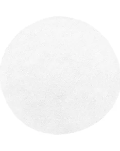 Tapete Redondo Branco 140 Cm Demre
