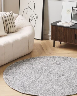 Tapete Redondo Cinzento 140 Cm Demre