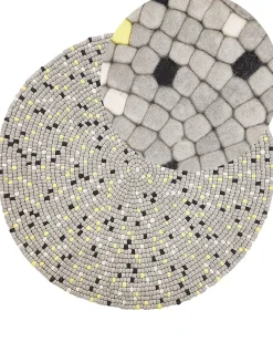 Tapete Redondo Cinzento Claro 140 Cm Penek