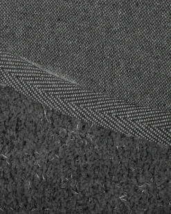 Tapete Redondo Cinzento Escuro 140 Cm Demre