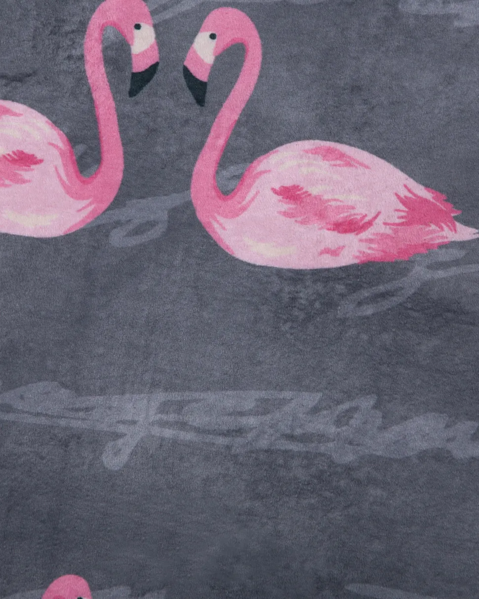 Tapete Redondo Com Padrao De Flamingo 120 Cm Kerte