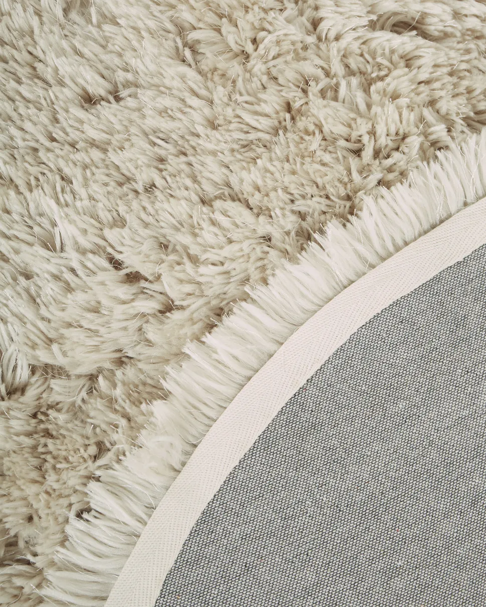 Tapete Redondo Creme 140 Cm Cide