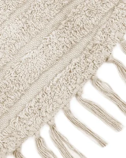 Tapete Redondo De Algodao Creme 140 Cm Halfeti