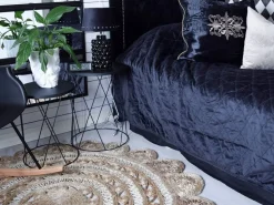 Tapete Redondo De Juta Creme 140 Cm Laleli