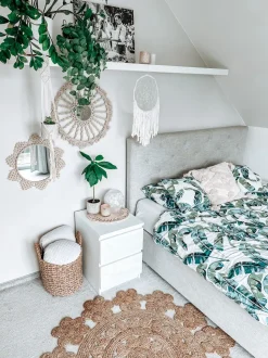 Tapete Redondo De Juta Creme O 120 Cm Birecik