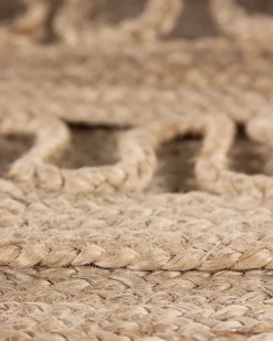 Tapete Redondo De Juta Creme O 120 Cm Dikili