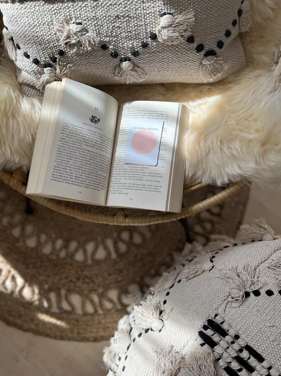 Tapete Redondo De Juta Creme O 120 Cm Dikili