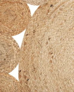Tapete Redondo De Juta O 120 Cm Creme Ahlat