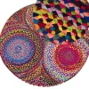 Tapete Redondo Em Algodao Multicolor 140 Cm Ladik