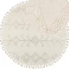 Tapete Redondo Em Algodao Creme 140 Harran