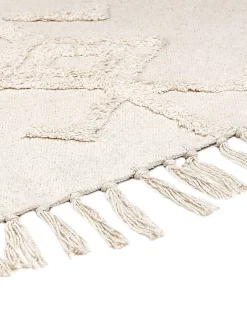 Tapete Redondo Em Algodao Creme 140 Harran