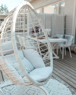 Tapete Redondo Em Algodao Creme 140 Cm Horasan