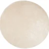 Tapete Redondo Em Viscose Creme Claro 140 Cm Gesi Ii