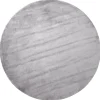 Tapete Redondo Em Viscose Cinzenta Clara 140 Cm Gesi Ii