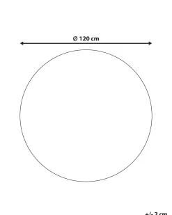 Tapete Redondo Rosa Com Catos 120 Cm Eldivan