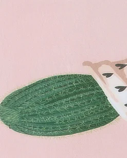 Tapete Rosa Com Catos 80 X 150 Cm Eldivan