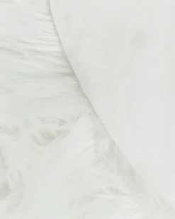 Tapete Tipo Pele De Ovelha Branco 180 X 60 Cm Mamungari