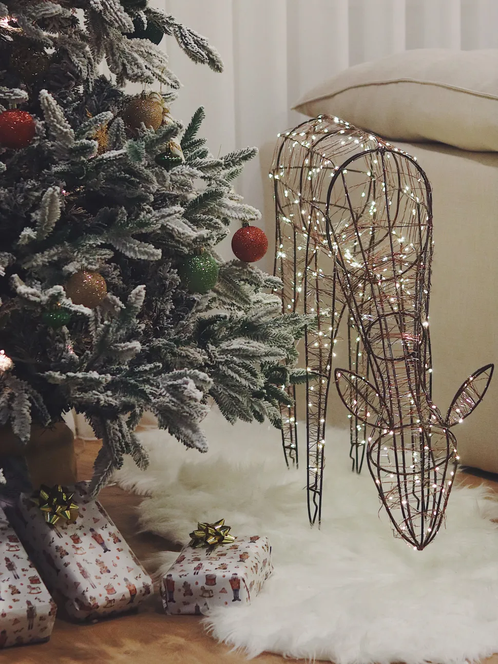 Tapete Tipo Pele De Ovelha Creme 180 X 60 Cm Mamungari