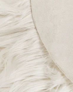 Tapete Tipo Pele De Ovelha Creme 180 X 60 Cm Mamungari