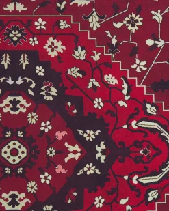 Tapete Vermelho Escuro 80 X 300 Cm Vadkadam