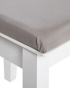 Toucador Com 4 Gavetas E Banco Branco Lune