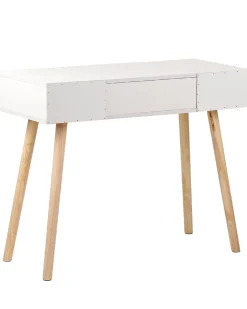 Toucador Com 2 Gavetas E Banco Branco Brioude