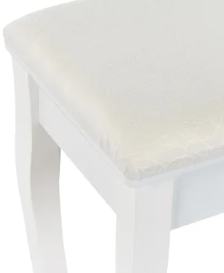 Toucador Com 3 Gavetas E Banco Branco Astre